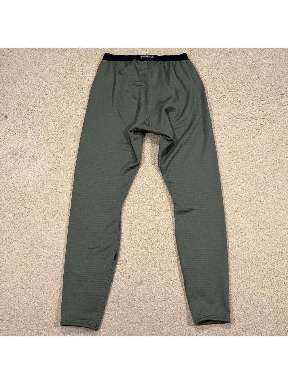 Vintage Patagonia R1 Waffle Fleece Green Bottoms Size Medium (flawed)